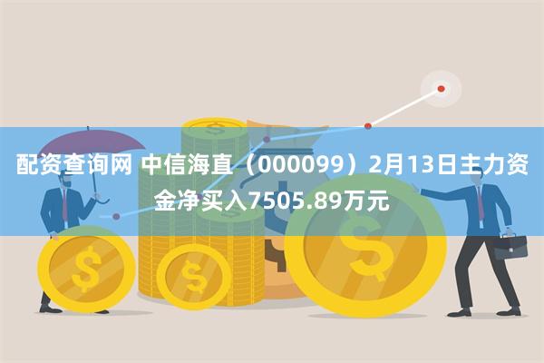 配资查询网 中信海直（000099）2月13日主力资金净买入7505.89万元