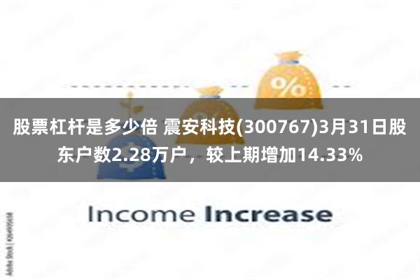 股票杠杆是多少倍 震安科技(300767)3月31日股东户数2.28万户，较上期增加14.33%
