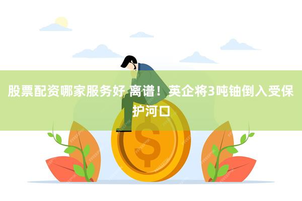 股票配资哪家服务好 离谱！英企将3吨铀倒入受保护河口