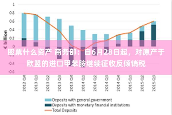 股票什么资产 商务部：自6月28日起，对原产于欧盟的进口甲苯胺继续征收反倾销税